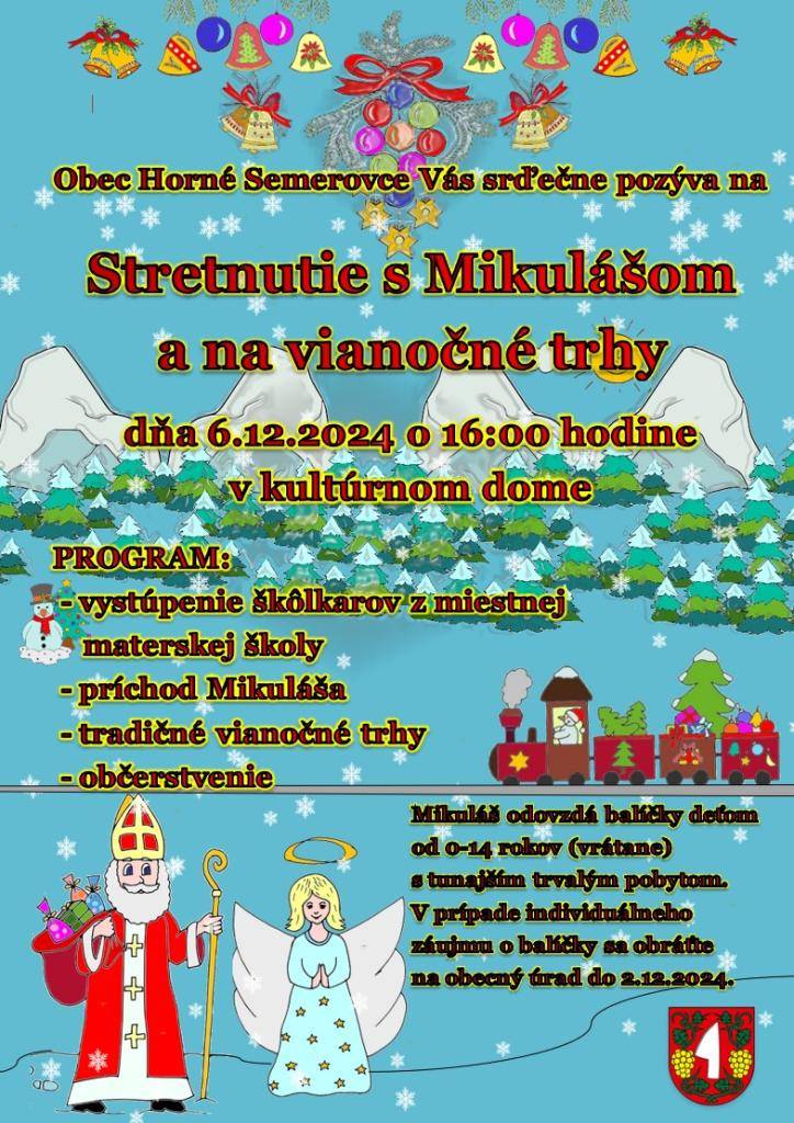 Stretnutie s Mikulášom a vianočné trhy