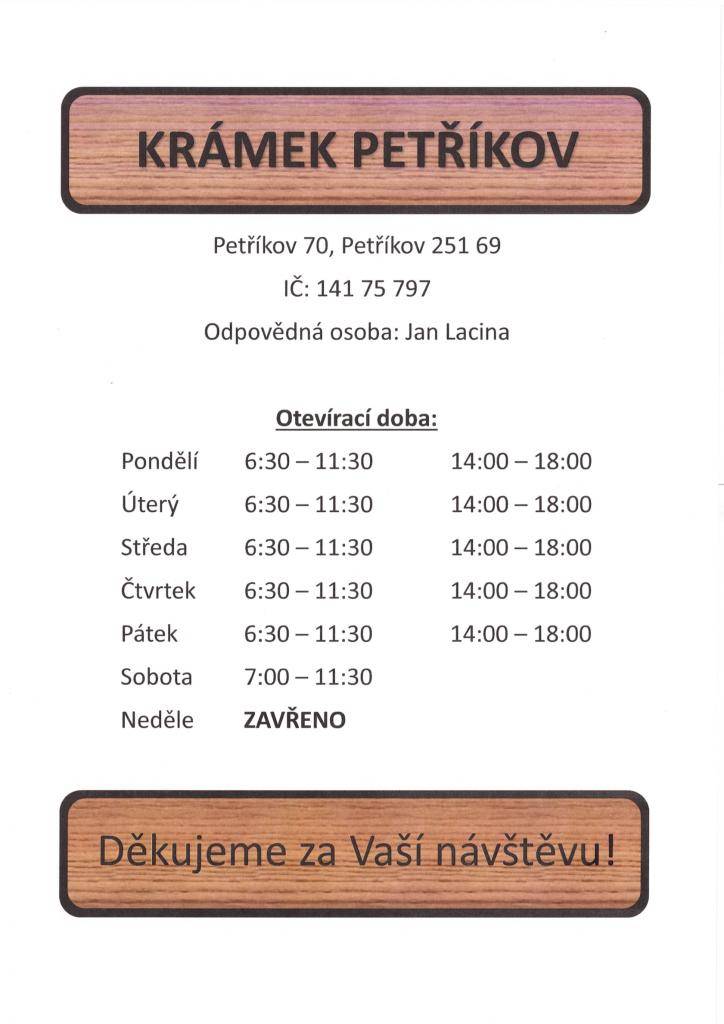 Krámek Petříkov