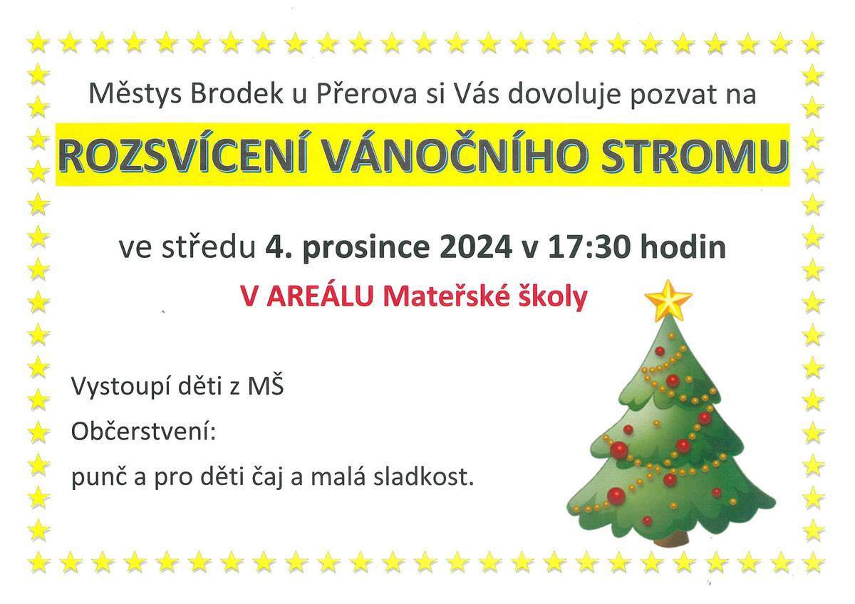 Středa 4.12.2024 v 17:30 hodin.