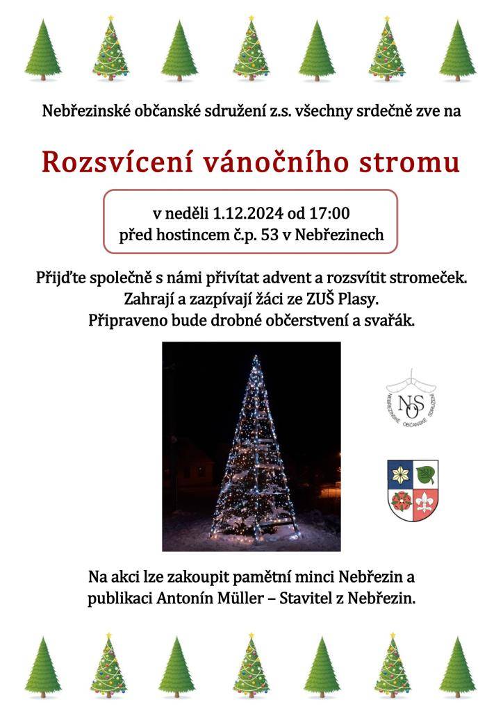 01.12.2024 od 17:00 hod.  před hostincem č.p. 53 v Nebřezinech