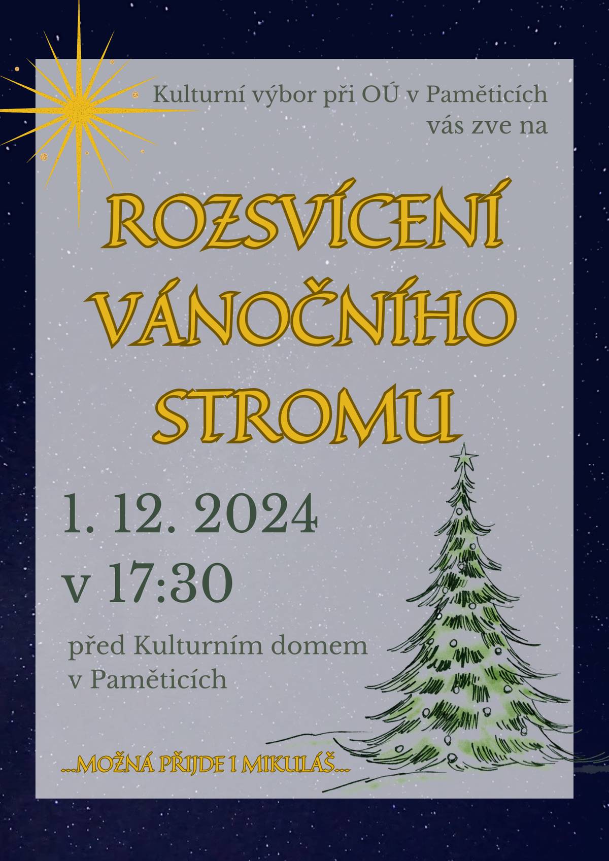 Rozsvícení vánočního stromu