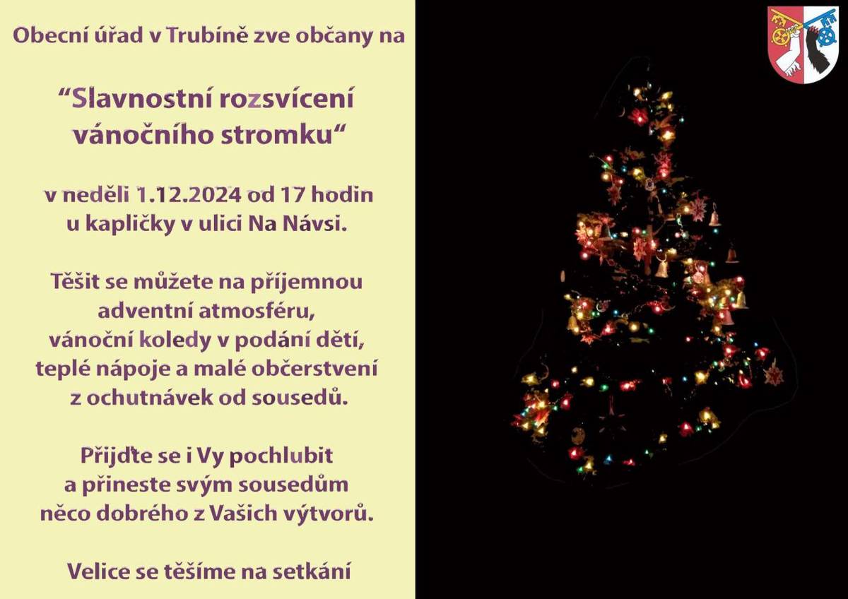 Těšit se můžete na příjemnou adventní atmosféru, vánoční koledy v podání dětí, teplé nápoje a malé občerstvení z ochutnávek od sousedů.    Přijďte se i Vy pochlubit a přineste svým sousedům něco dobrého z Vašich výtvorů.     Velice se těšíme na setkání.