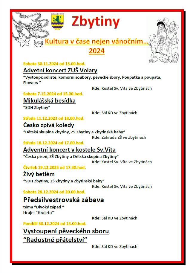 Kultura v čase nejen vánočním...