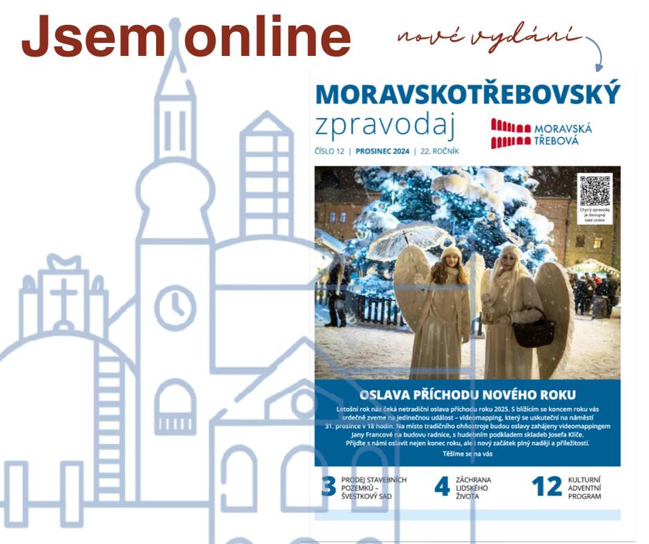 Do vyšich schránek přijdu později než je obvyklé, ale nezoufejte ➡️ jsem tady  bit.ly/MTZ12_2024     sledujte stránku Město Moravská Třebová ať vám nic neunikne.