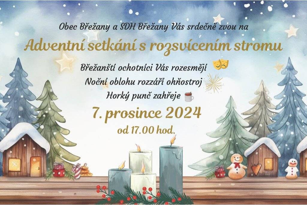 Rozsvícení stromu - 7.12.2024 od 17.00 hod.