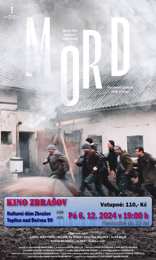 Drama / Komedie  Česko / Slovensko, 2024, 84 min  Režie: Adam Martinec  Scénář: Adam Martinec  Kamera: David Hofmann  Hudba: Jonatán Pastirčák  Hrají: Karel Martinec, Miloslav Čížek, Pavlína Balner, Aleš Bílík, Albert Čuba, Karin Bílíková, Kristina Kaniová, Antonín Budínský, Lubomír Velička, Jan Kol