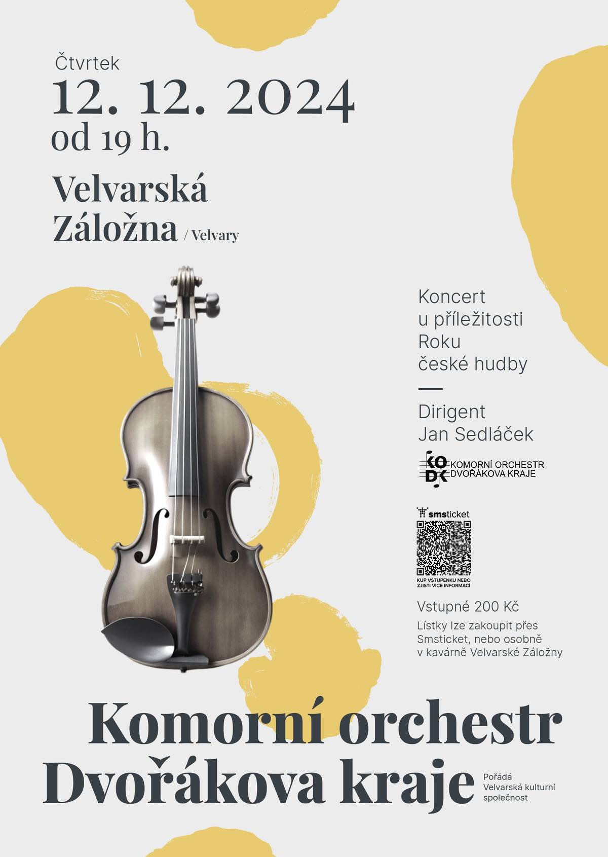 pořádá Velvarská kulturní společnost  čtvrtek 12.12.2024 od 19:00 hod  Velvarská Záložna