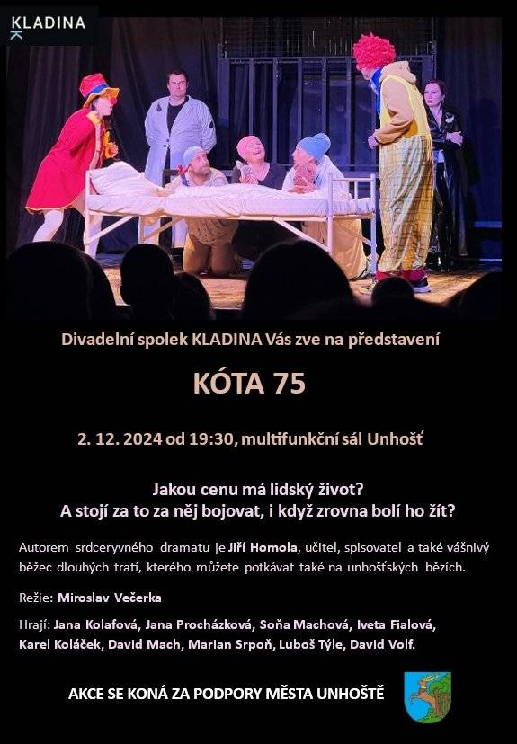 Pozvánka na divadelní představení 2.12.2024.