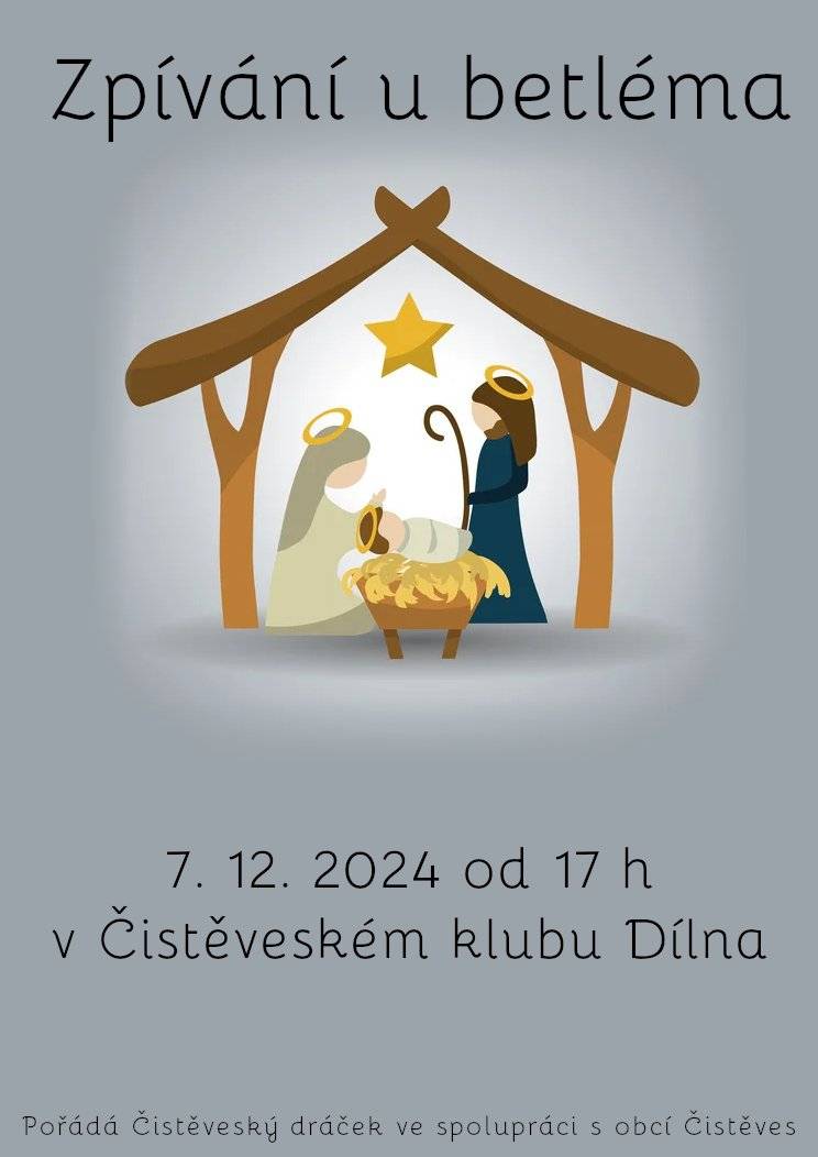 Přijďte si zazpívat koledy...