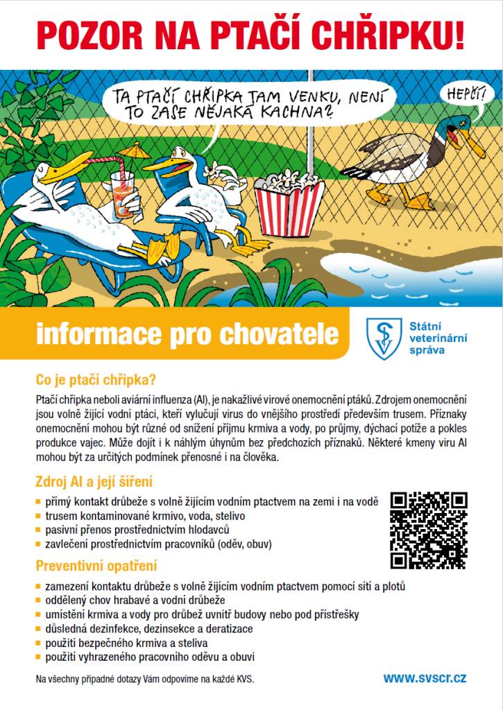 POZOR NA PTAČÍ CHŘIPKU