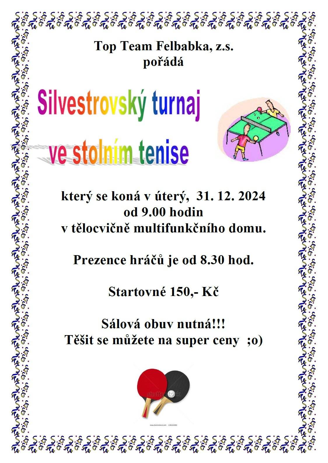 Silvestrovský turnaj ve stolním tenise
