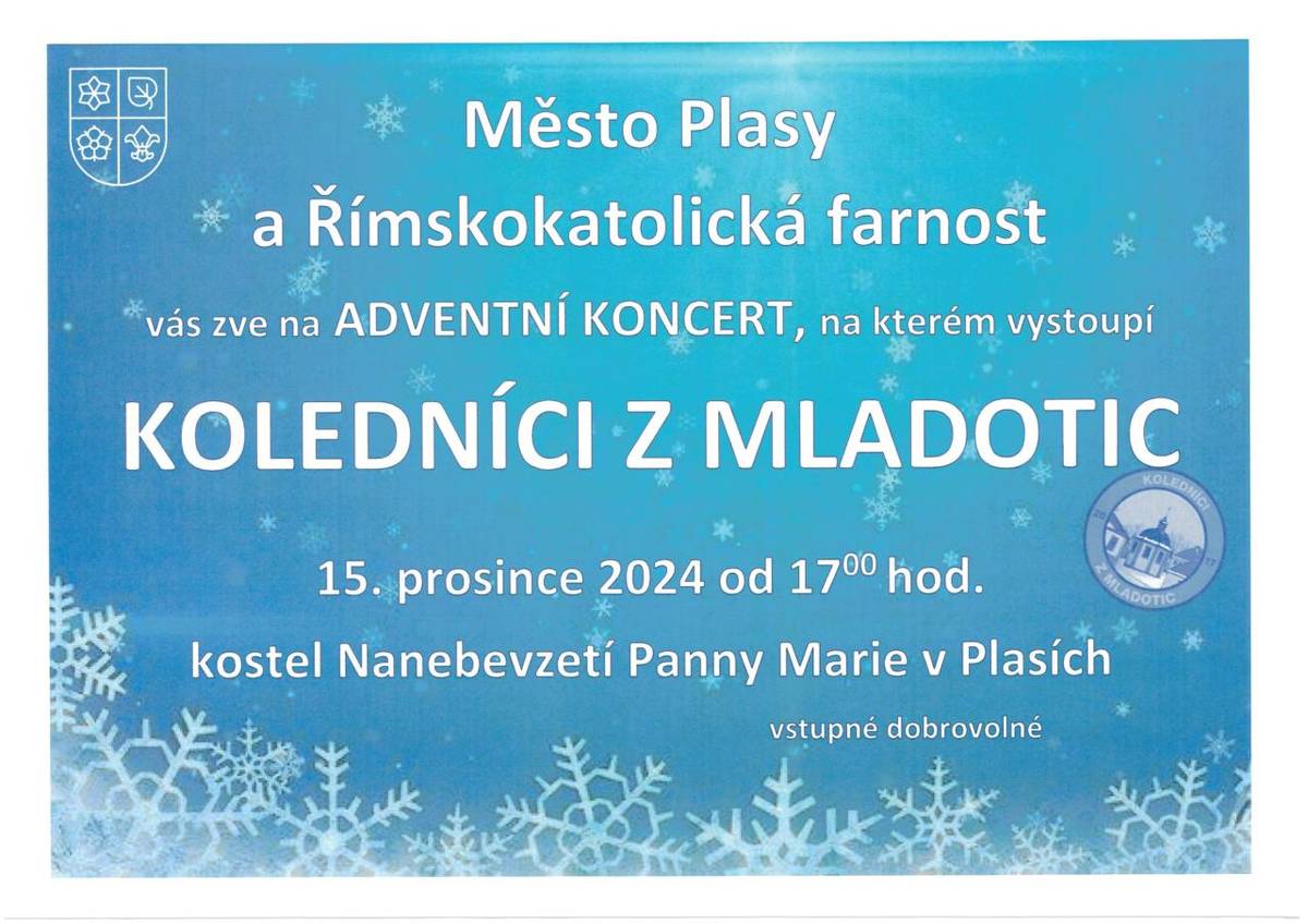15.12.2024 od 17:00 hod.  kostel Nanebevzetí Panny Marie v Plasích