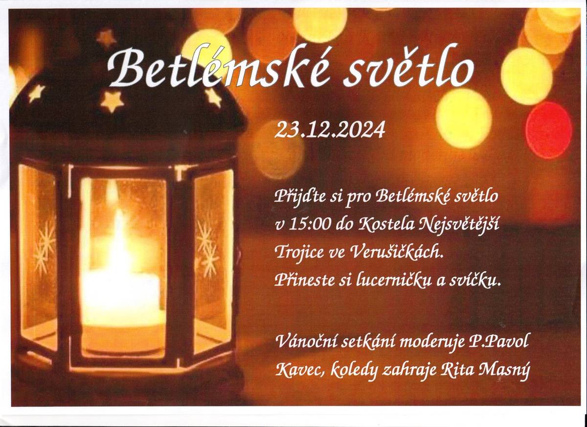 Betlémské světlo 2024, 23.12.2024