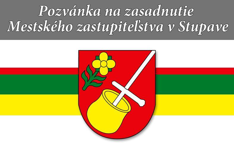 Zasadnutie Mestského zastupiteľstva v Stupave sa uskutoční 12. decembra 2024 o 14:00 hodine v Kultúrnom dome na Agátovej ul. č. 9 v Stupave.