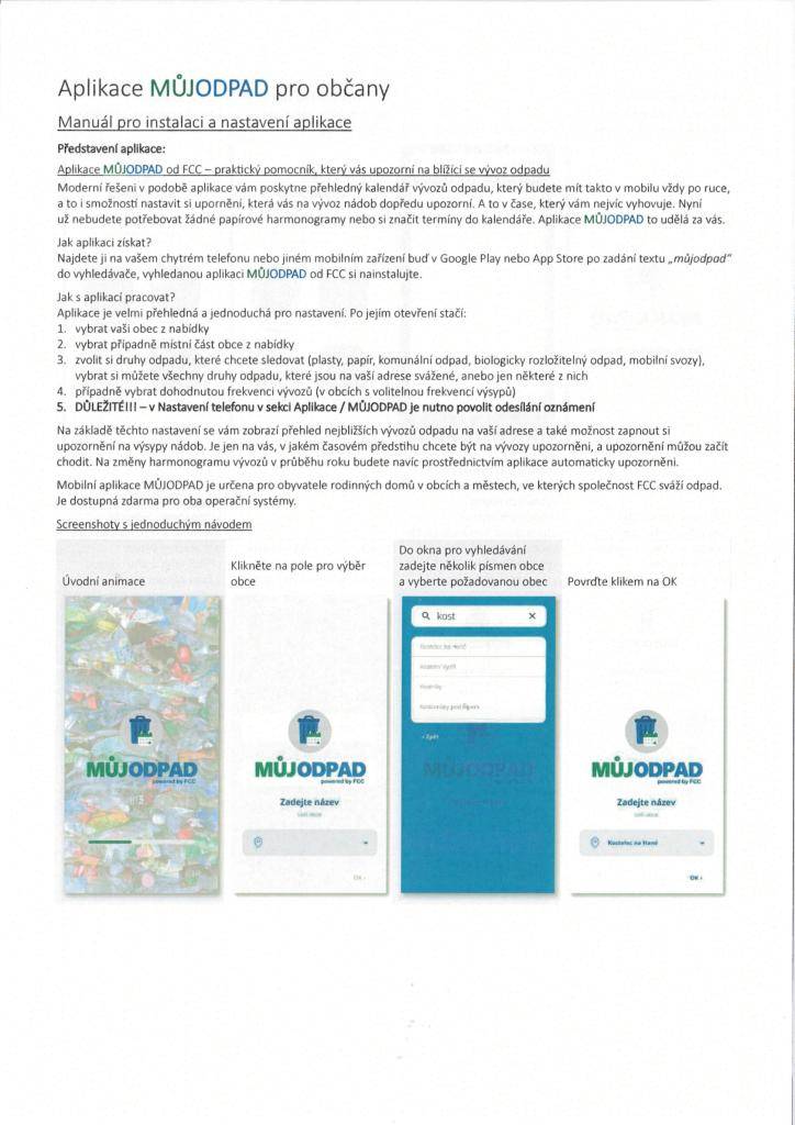 Praktický pomocník, který Vás upozorní na blížící se vývoz odpadu