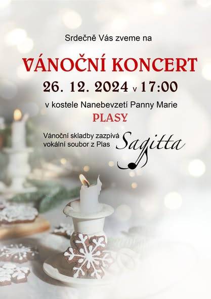 26.12.2024 v 17:00 hod.  v kostele Nanebevzetí Panny Marie Plasy