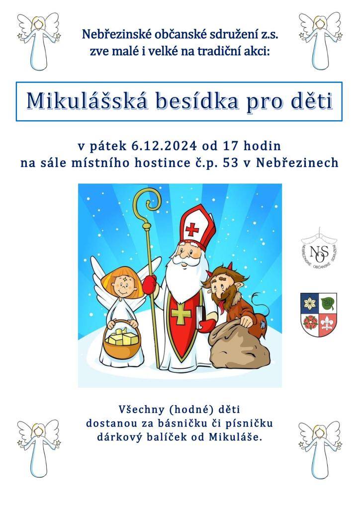 06.12.2024 od 17 hodin  sál místního hostince č.p. 53 v Nebřezinech