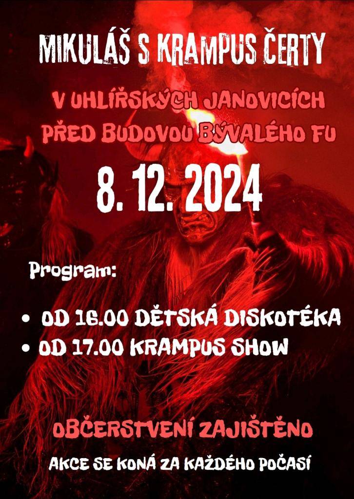 Krampus 8.12.2024 v Uhlířských Janovicích