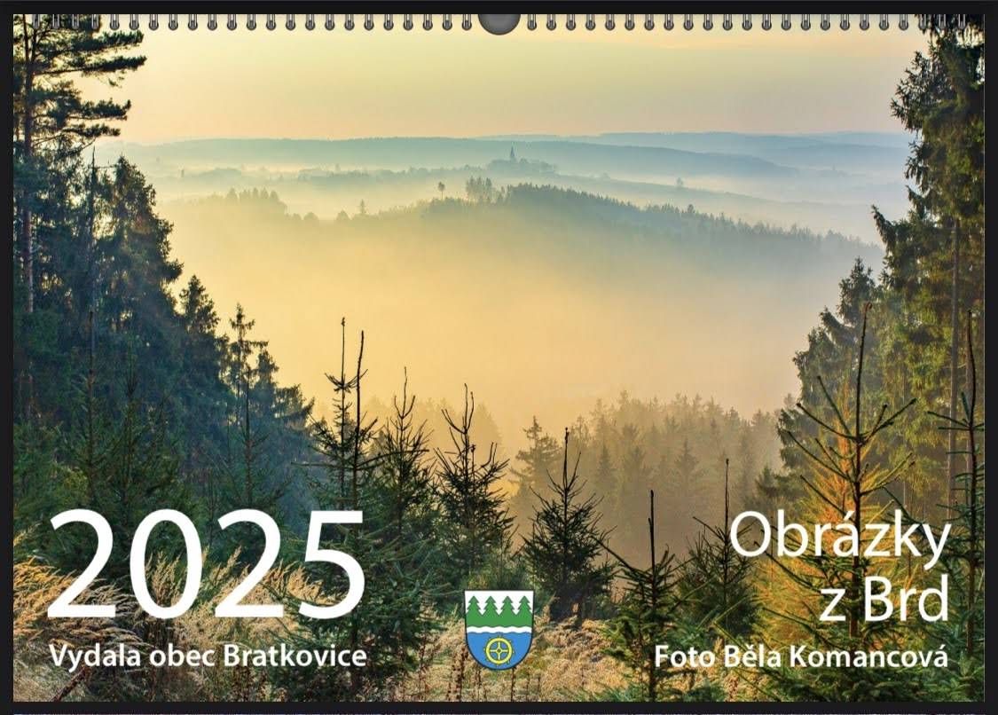 Nabídka obecních kalendářů s fotografiemi z Brd.