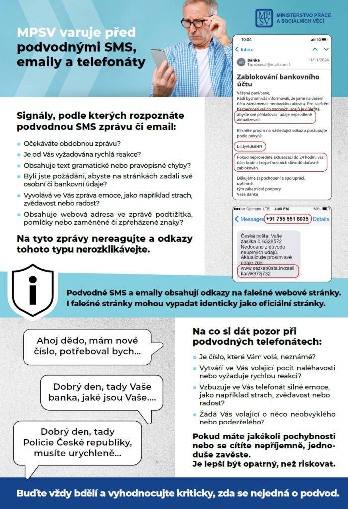 Buďte obezřetní a nenechejte se podvodníky nachytat.