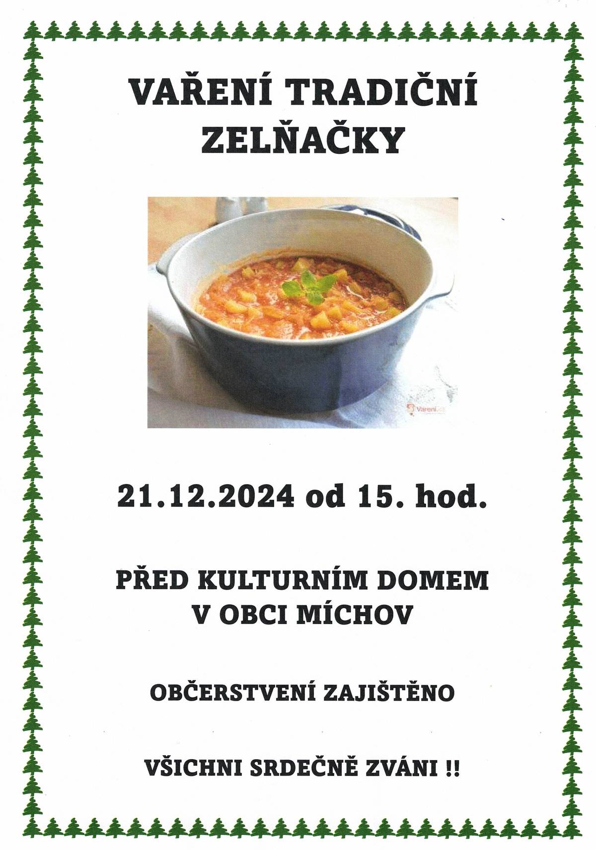 ZVEME VÁS DNE 21.12. NA AKCI