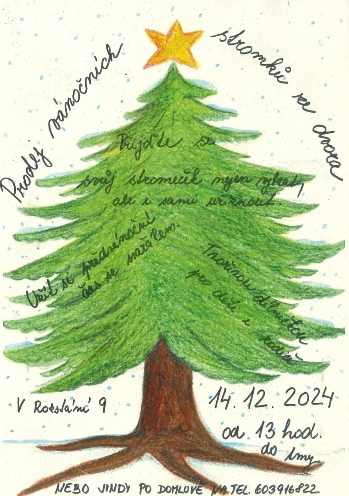 Milí přátelé, srdečně vás zveme na tvořivé dílničky, které se konají dnes, 14. prosince, od 13 hodin v Rozstání č. 9. Přijďte si užít předvánoční atmosféru s dobrým svařákem a společnými tvořivými aktivitami pro děti i dospělé. Těšíme se na vaši účast!