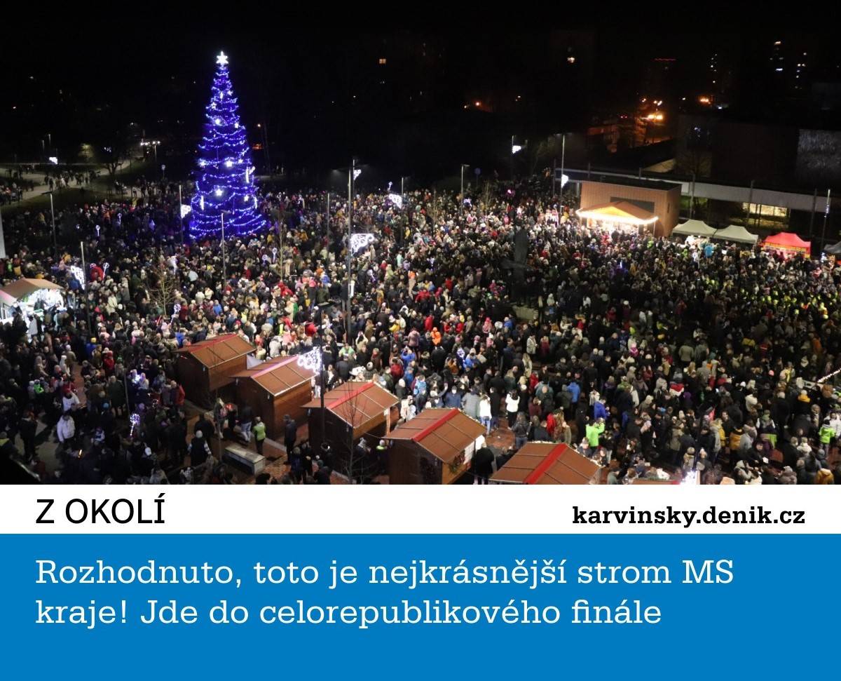 Děkujeme všem, kteří hlasovali pro orlovský vánoční stromeček v okresním i krajském kole soutěže „O nejkrásnější vánoční strom,“ kterou pořádá Deník. Nyní bude náš stromeček bojovat v kole celostátním. Finále odstartuje v neděli 15. prosince ve 20 hodin a ukončeno bude ve středu 18. prosince rovněž s úderem 20. hodiny. Výsledk...