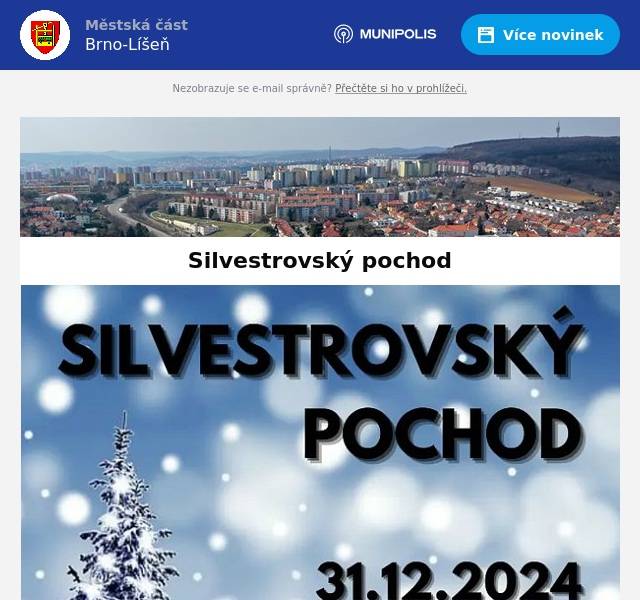 Úterý 31. 12. 2024, start od 9 do 10 hodin