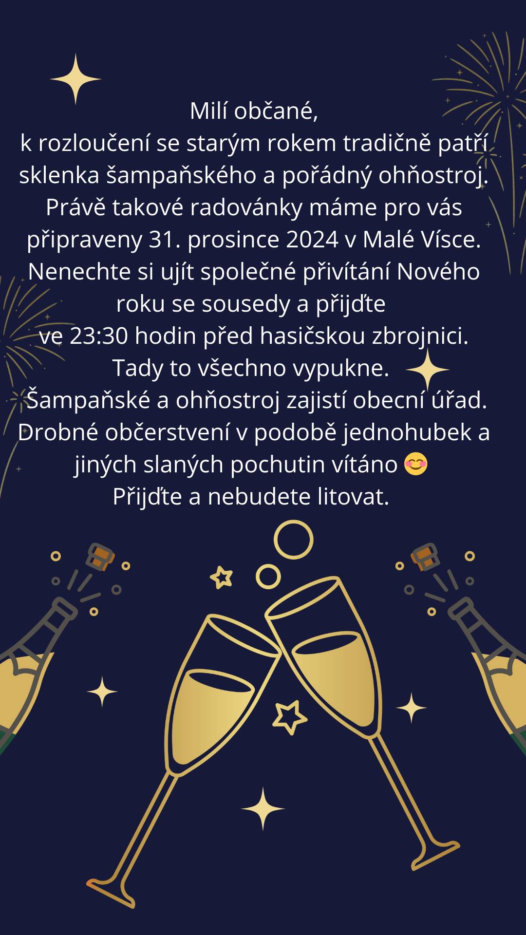 Pozvánka na Silvestr 2024