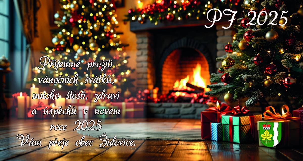 Vážení spoluobčané, další rok je téměř za námi a blíží se vánoční svátky, krásný čas rodinných setkání, radostí z dárků, čas porozumění, slibů a předsevzetí.  Přeji Vám, abyste letošní Vánoce strávili v kruhu Vašich nejbližších – rodiny, přátel, těch, které máte rádi.  Do nového roku Vám přeji všechno nejlepší, hodně zdraví, dobré nálady, životního optimismu, a hlavně vzájemné tolerance a porozumění.  Nám všem pak přeji, ať je obec Židovice i nadále naším domovem a ať se nám zde dobře žije.   Marek Beránek starosta obce