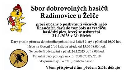 Zveme vás na HASIČSKÝ PLES