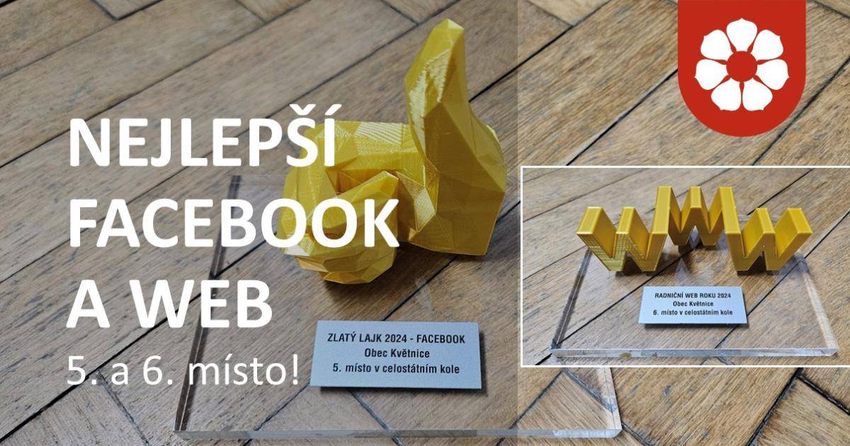 Zúčastnili jsme se soutěže o nejlepší web a Facebook a máme radost, nedopadli jsme vůbec špatně, podívejte se.