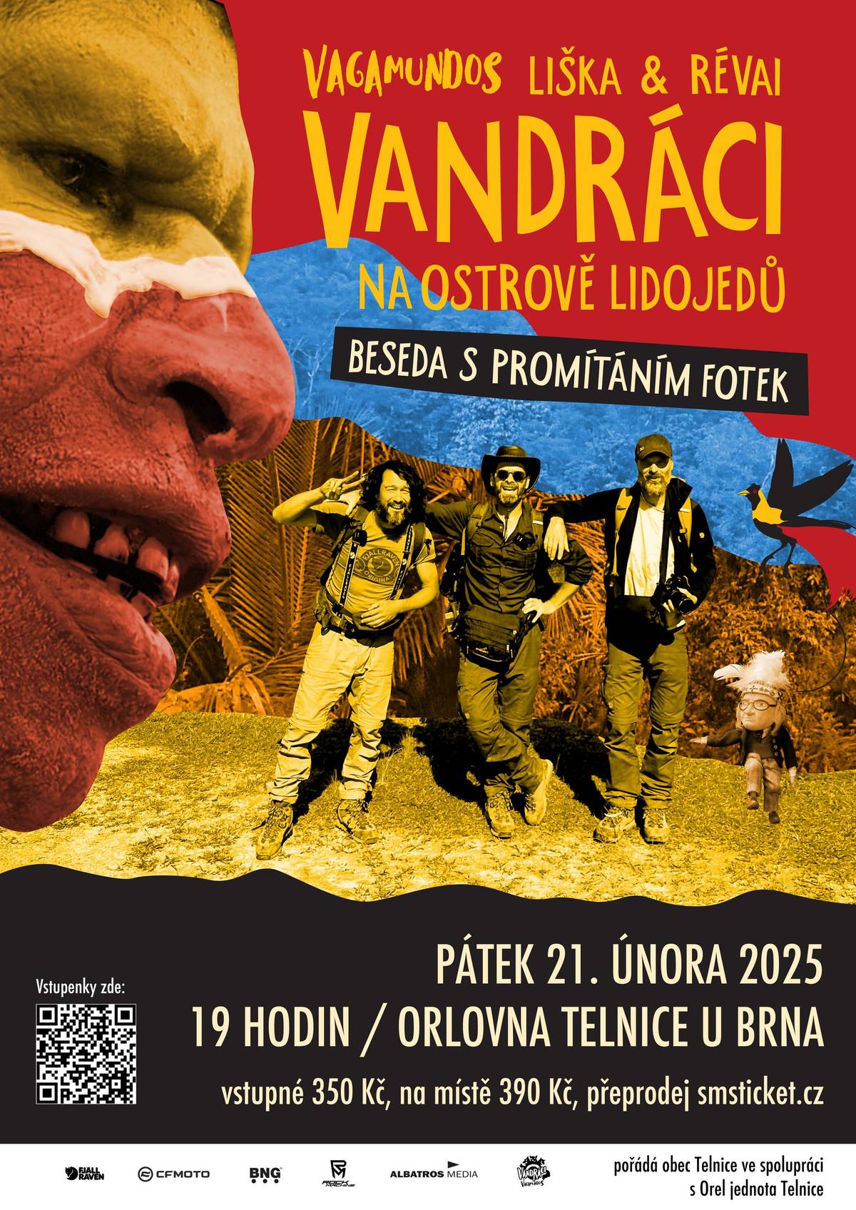 Obec Telnice ve spolupráci s Orlem jednota Telnice zve na cestovatelskou besedu v pátek 21. února 2025 v 19:00 hodin do telniceké Orlovny. Vstupenky je možné zakoupit zde, případně na telnické poště. Více informací na webových stránkách obce zde.