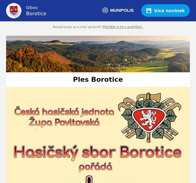 Přijďte se pobavit a podpořit Borotické hasiče.