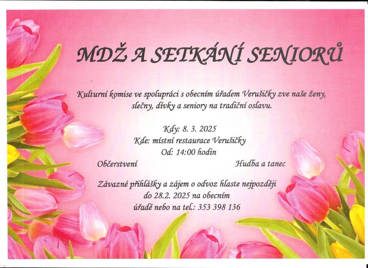 MDŽ a setkání seniorů , 8.3.2025