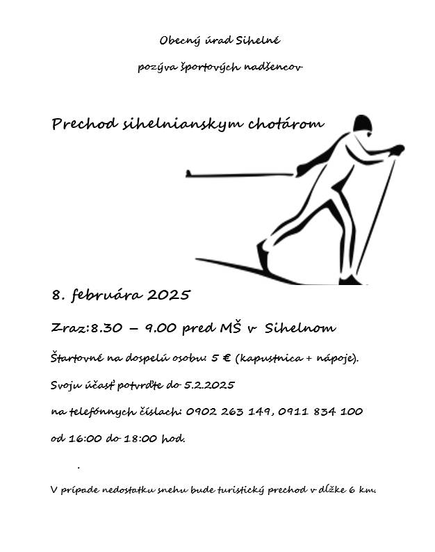 Prechod sihelnianskym chotárom