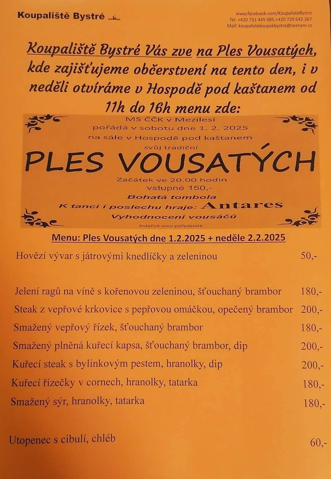 Přijďte ochutnat skvělé jídlo, které si pro Vás připravilo koupaliště Bystré!