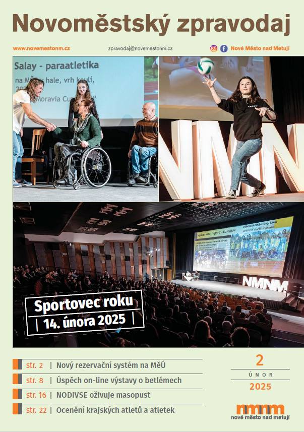 Právě vychází únorové vydání Novoměstského zpravodaje roku 2025
