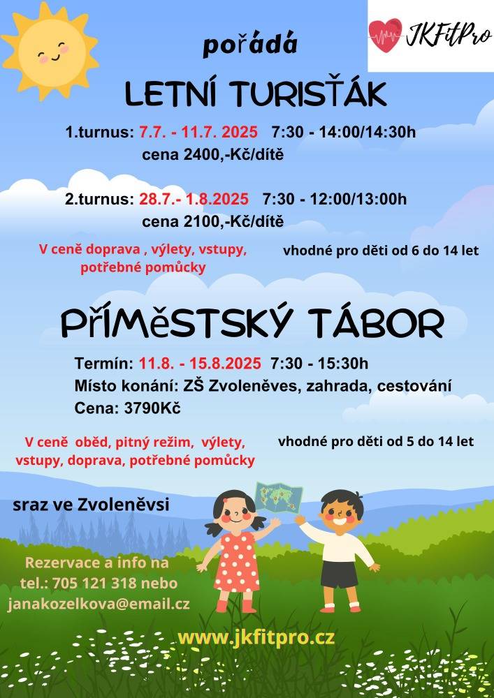 Příměstský tábor pro děti 2025 - Zvoleněves