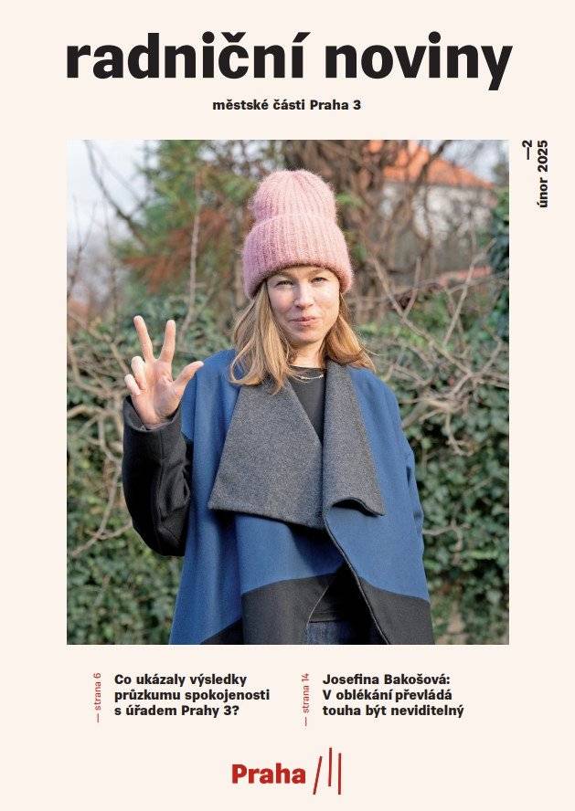 Milí sousedé,  přinášíme vám čerstvé čtení a novinky z Prahy 3. – téma: Co ukázaly výsledky průzkumu spokojenosti s úřadem Prahy 3? – aktualita: Radnice letos podpoří komunitní život i teenagery – aktualita: Goodbye, Orione – report: Výtvory mladých talentů ukazují školní prodejní výstavy – rozhovor: Josefina Bakošová: V oblékání převládá touha být neviditelný – historie: Zapomenutý žižkovský mistr, který dobyl Evropu Elektronickou verzi novin můžete číst zde. Hezký týden přeje Vaše Praha 3