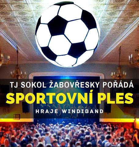 TJ Sokol Žabovřesky zve na SPORTOVNÍ PLES dne 22.2.2025 od 19:30 hod. v KD Žabovřesky.