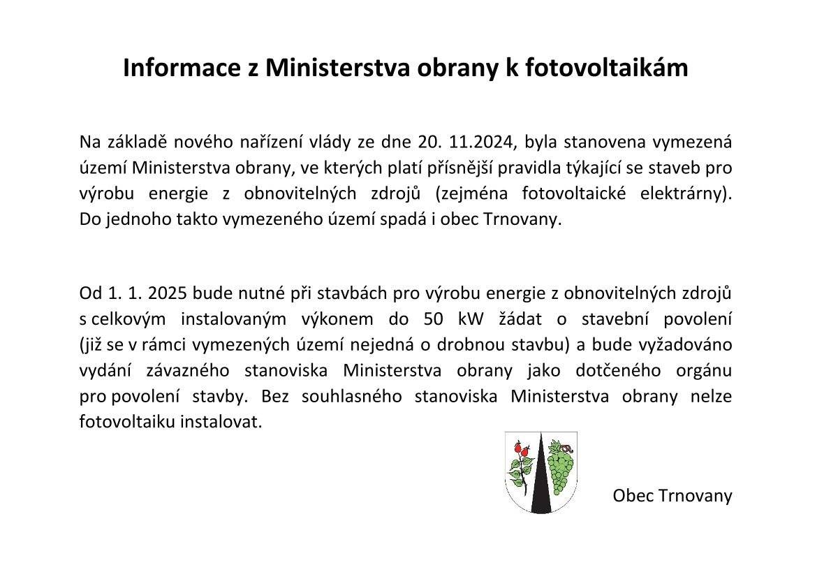 Sdílení informace o nových fotovoltaikách instalovaných od 1.1.2025.