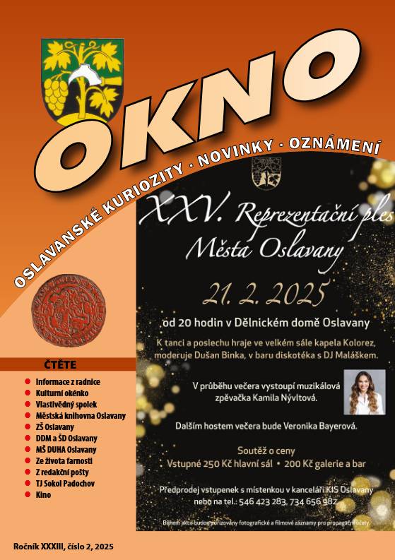 Únorový zpravodaj OKNO