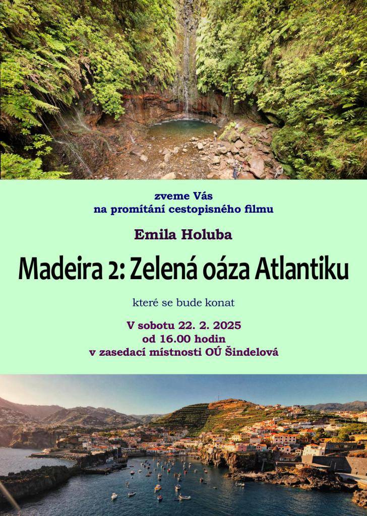 V sobotu 22.2.2025 od 16:00 hodin v zasedací místnosti OÚ