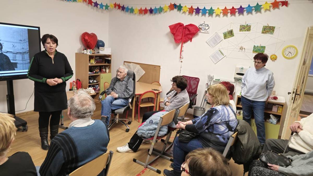 Beseda s čestným občanem města Znojma Josefem Vlasákem