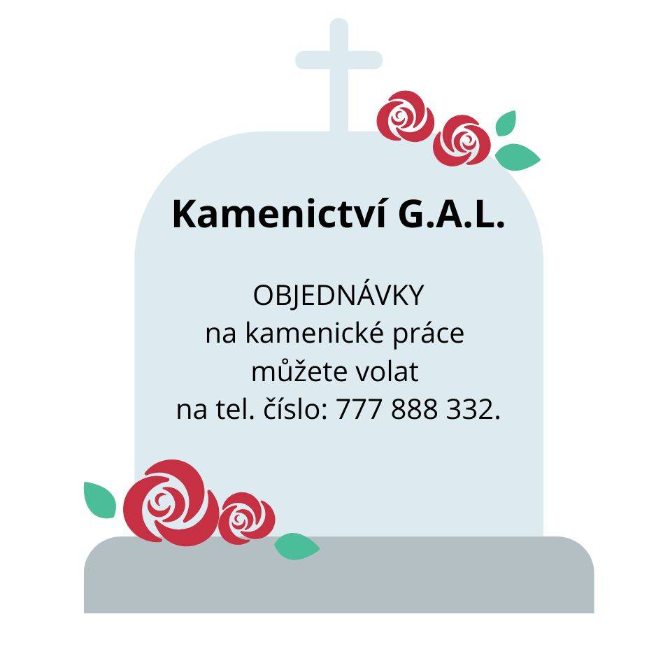 Přijímají objednávky na veškeré kamenické práce.