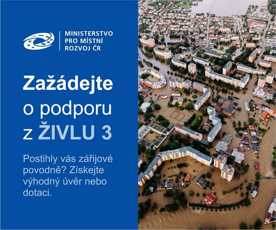 Ministerstvo pro místní rozvoj vyhlašuje výzvu k podání žádosti o poskytnutí dotace z podprogramu Živel 3 – Obnova bydlení (SFPI): 117D7603 Živel 3 – Obnova bydlení (SFPI).    Výzva je zaměřena na zajištění finančních prostředků Státnímu fondu podpory investic na realizaci podprogramu 117D7603. SFPI bude poskytovat dotace konečným příjemcům s cílem podpořit realizaci obnovy obydlí zničeného živelní pohromou. SFPI bude nabízet podporu formou zvýhodněného úvěru, dotace nebo kombinace těchto dvou nástrojů. Informace k programu SFPI pro konečné příjemce jsou uvedeny na tomto odkazu: SFPI - ŽIVEL 3.   Finanční prostředky budou určeny také na úhradu administrativního poplatku SFPI zahrnující správu dotací a úvěrů. Podíl administrativního poplatku na celkové dotaci poskytnuté ministerstvem SFPI se předpokládá ve výši 3,23 %.  Příjemcem dotace je Státní fond podpory investic.    Výzva 1/2025/117D7603  Zahájení příjmu žádostí:            12. 2. 2025 Ukončení příjmu žádostí:           31. 3. 2026 Více informací na webu https://sfpi.cz/zivel-3