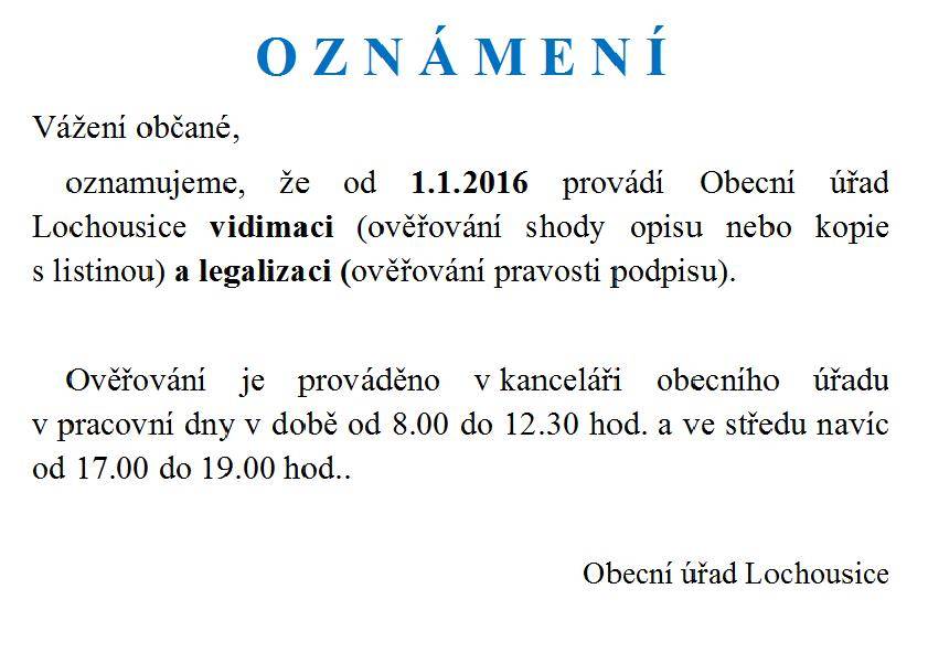 Vidimace, legalizace