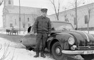 Policejní Tatra 87. Maďarský Szeged, 1954.