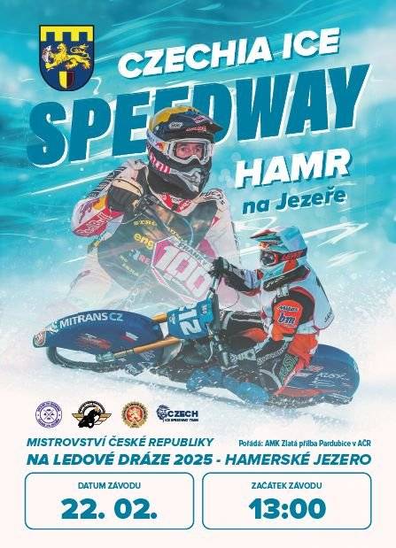 Dne 22. února 2025 od 13:00 se v Hamru na Jezeře uskuteční Mistrovství České republiky na Ledové ploché dráze. Přijďte si užít dechberoucí motocyklové výkony a skvělou atmosféru! Jste srdečně zváni!
